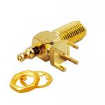 PCB Mount SMA Connector Right Angle (Jack,Female,50Ω) L17mm